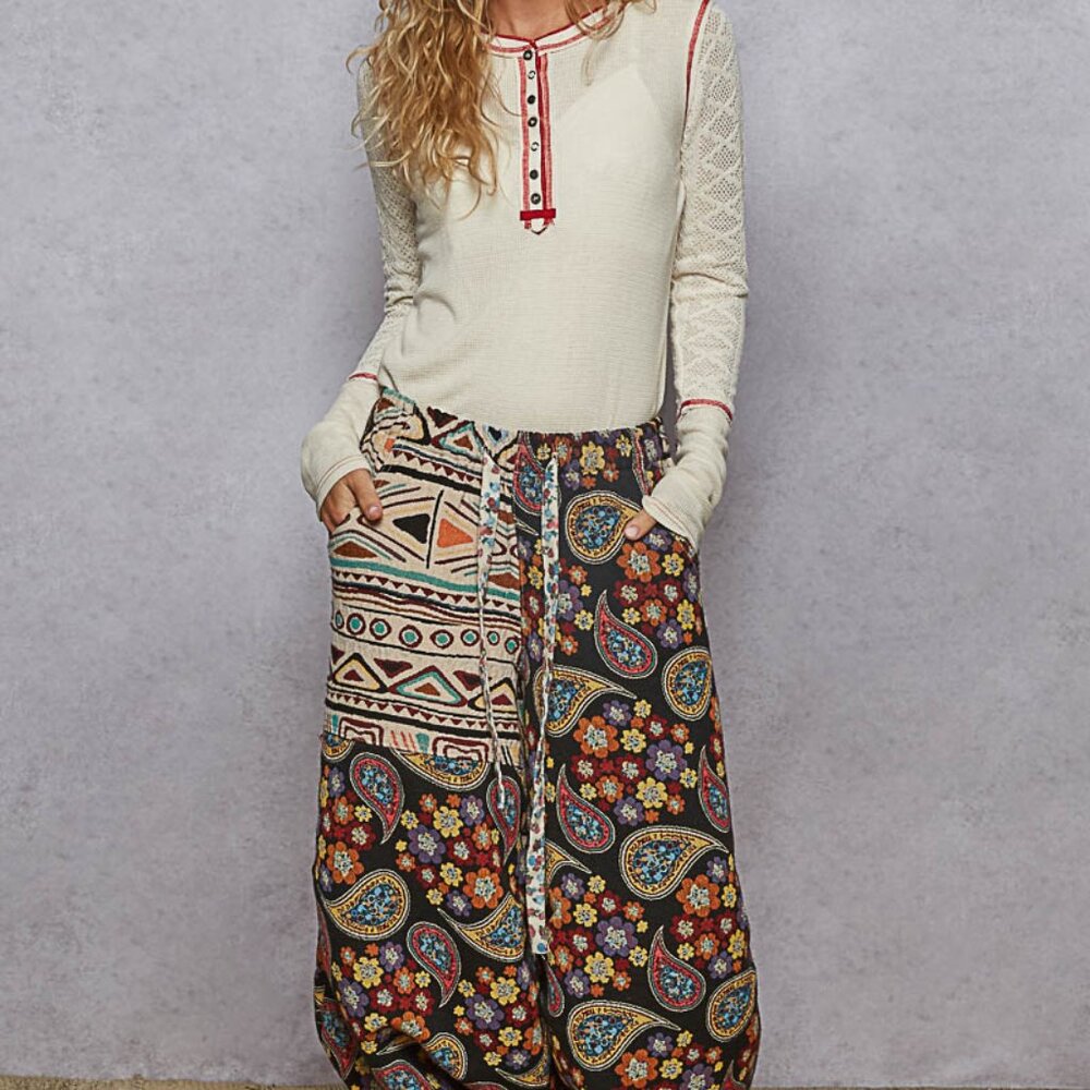POL M Multicolor Patterned Pants - Picture 5 of 7
